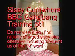 girlsy Cuntgirl BBC Gangbang Training pt1
