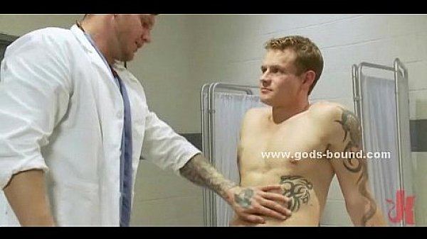 Man taking shower tied and spanked