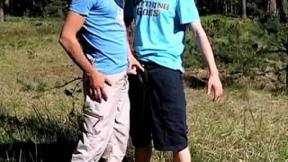Young twinks boys gay tube 18 pissing Roma and Artur Piss Play Outside